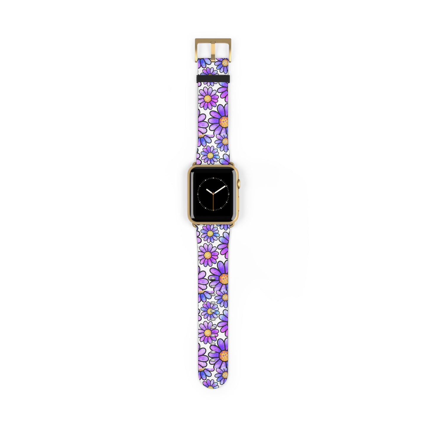 Retro Purple Flower Apple Watch Band