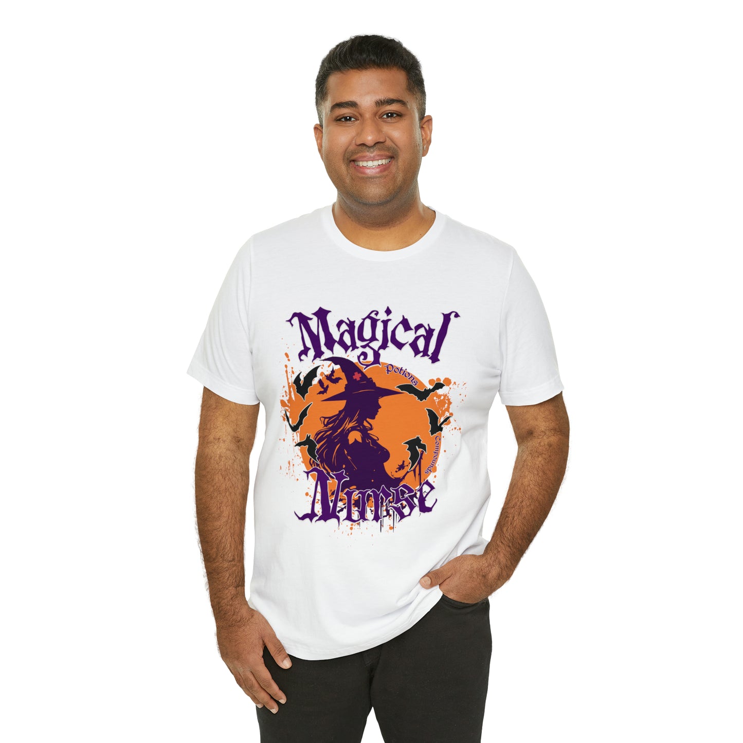 Magical Nurse Halloween short sleeved shirt