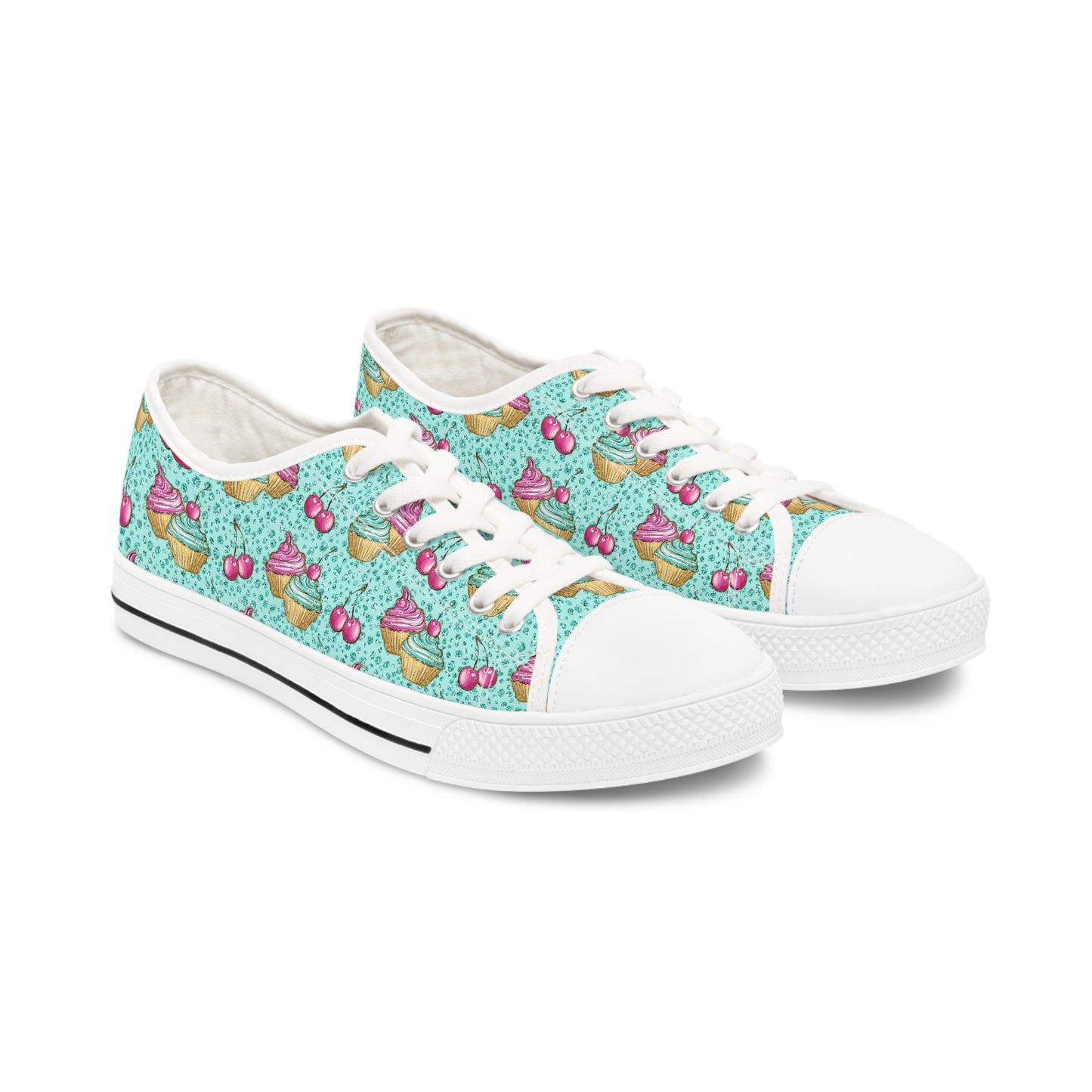 Cupcake Women's Low Top Sneakers Green Pick