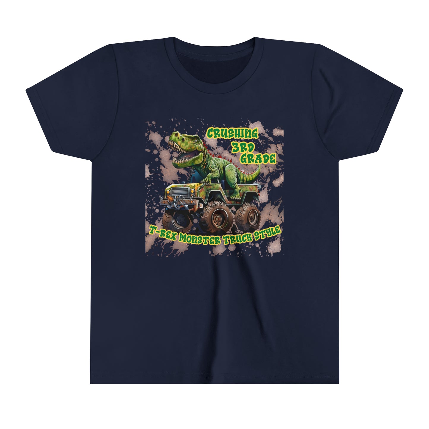 Kids back to school Tee, T-Rex Tee, T-rex T-shirt, Monster Truck Tee, School Tee, 3rd Grade tee