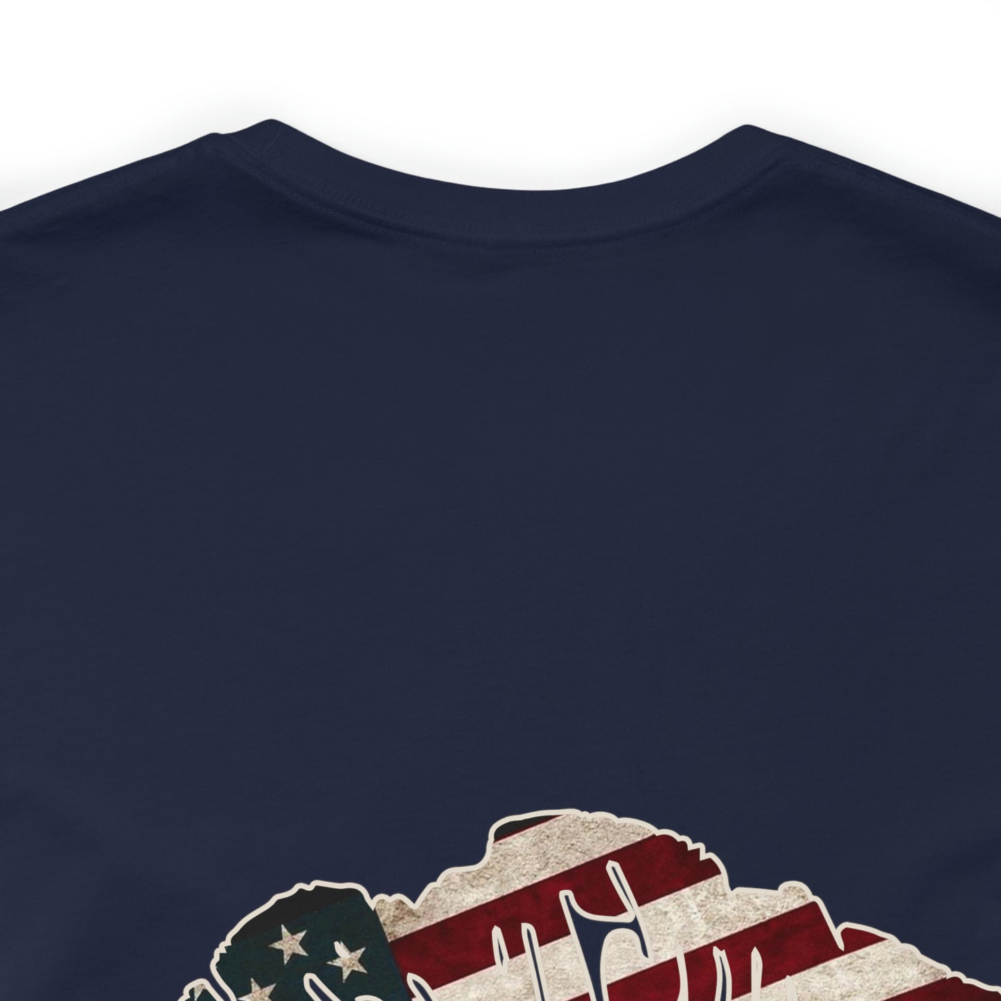 American Flag Lips 4th of July Unisex Jersey Short Sleeve Tee Patriotic Retro