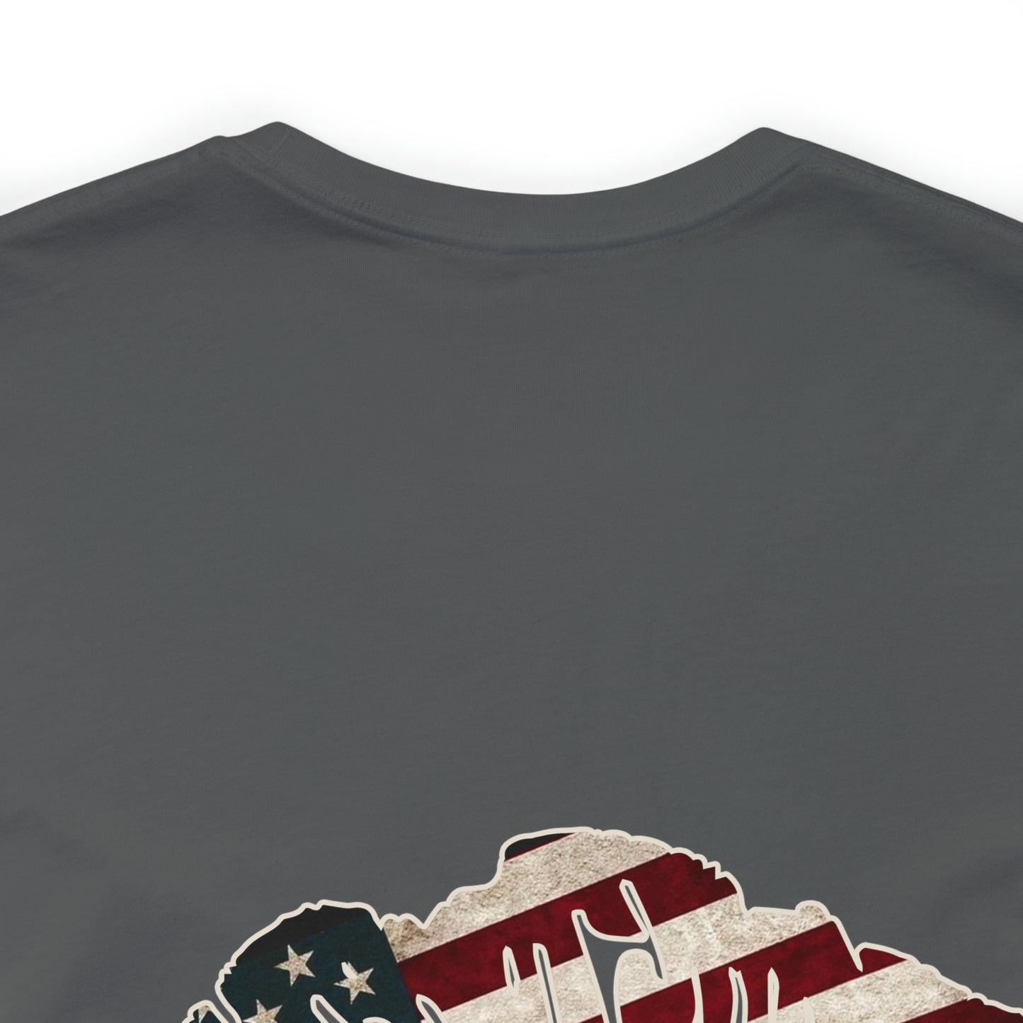 American Flag Lips 4th of July Unisex Jersey Short Sleeve Tee Patriotic Retro