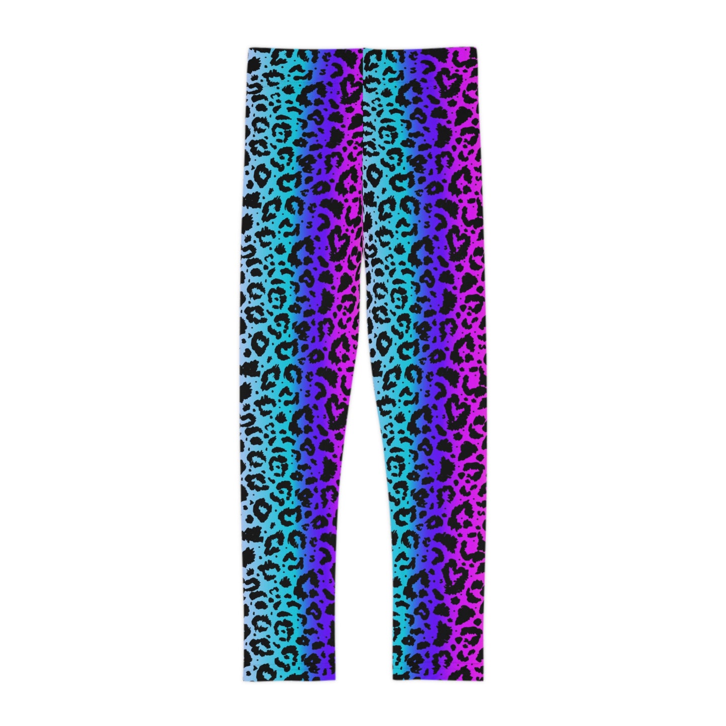 Kids Leggings Leopard print purple blue pink