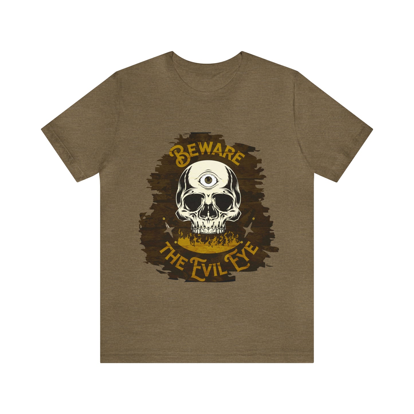 Brown Evil Eye Halloween Shirt, Halloween shirt, Skull Shirt