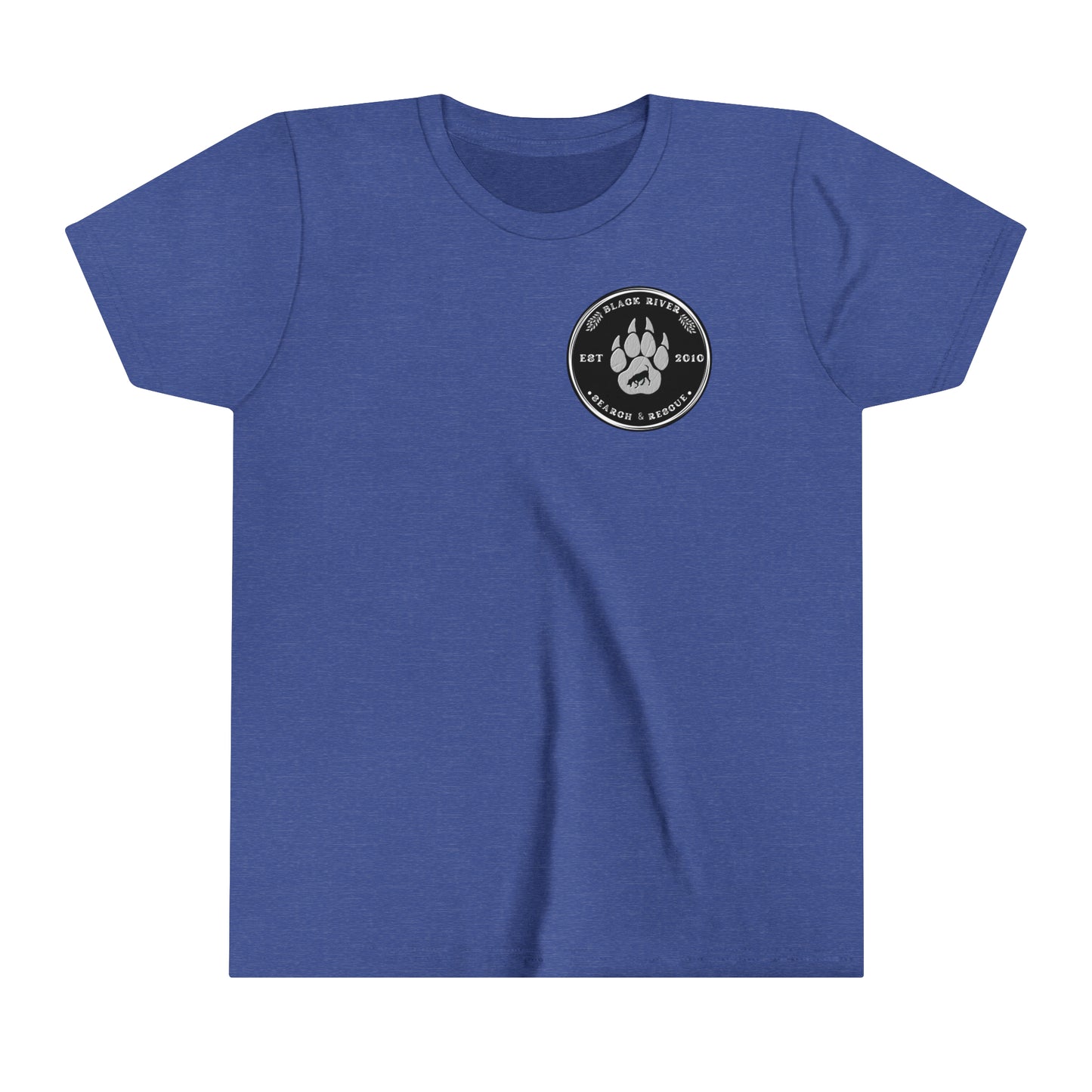 Black River Search & Rescue Black Logo Youth Short Sleeve Tee