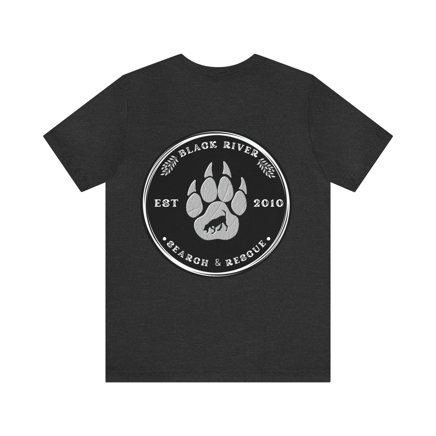 Black River logo black Short Sleeve Tee