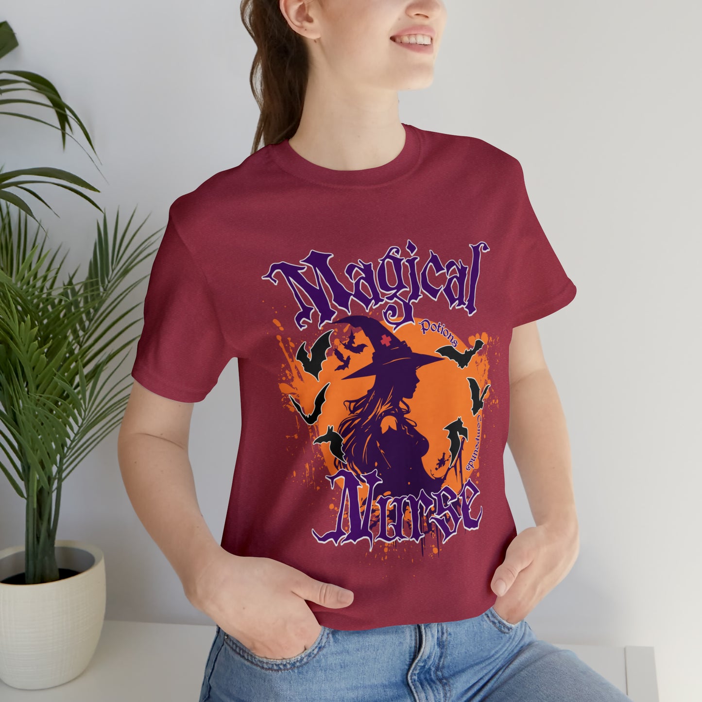 Magical Nurse Halloween short sleeved shirt