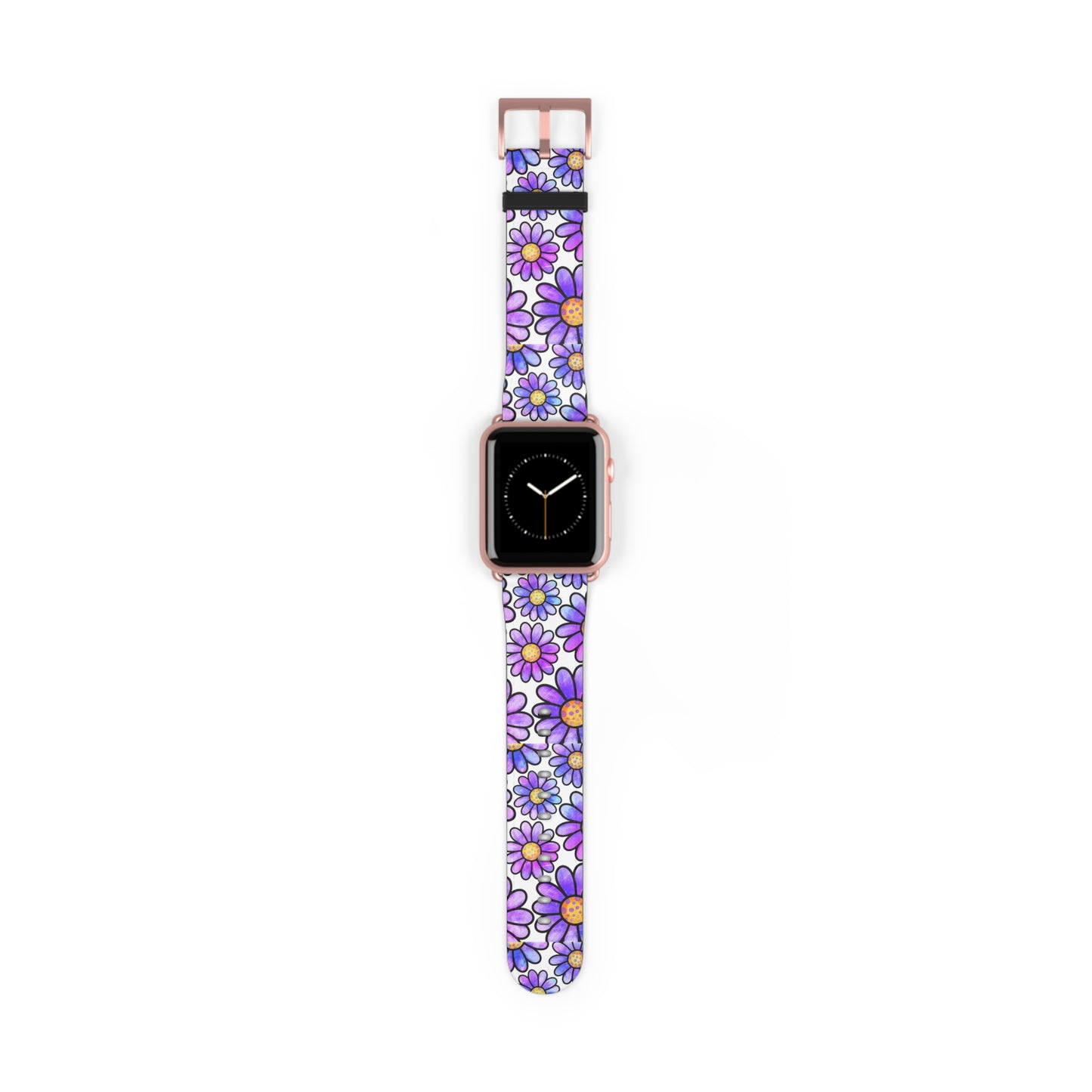 Retro Purple Flower Apple Watch Band