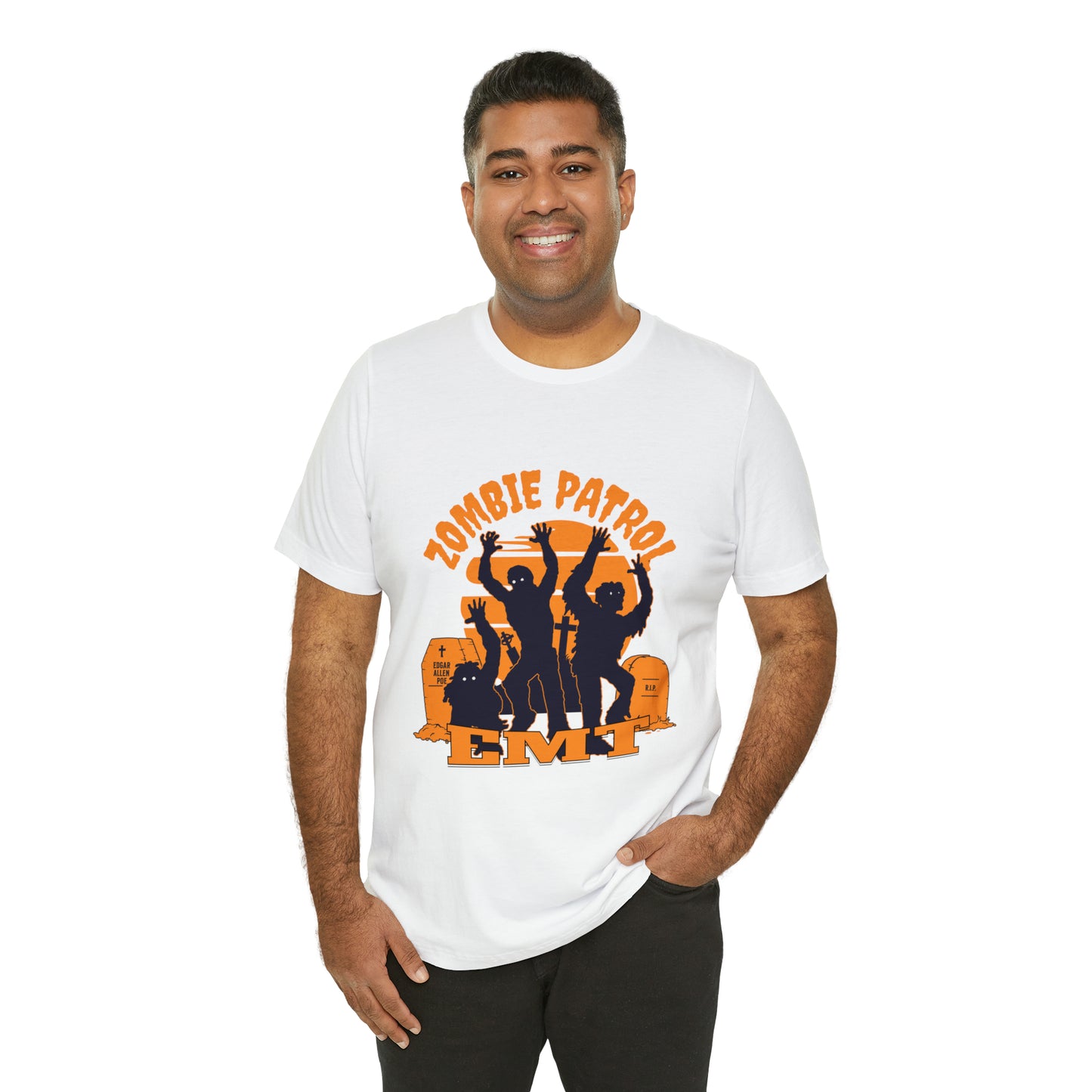 Halloween Zombie Patrol EMT Short Sleeve Tee