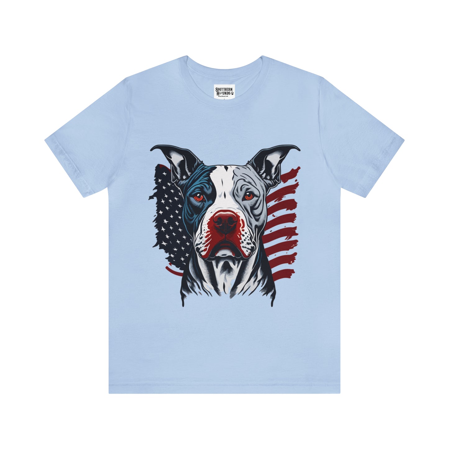 Pit bull 4th of July Unisex Jersey Short Sleeve Tee Patriotic