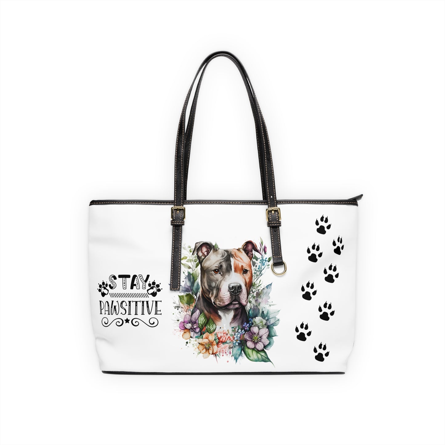 Pitbull Leather Shoulder Bag You had me at Woof Stay Pawsitive