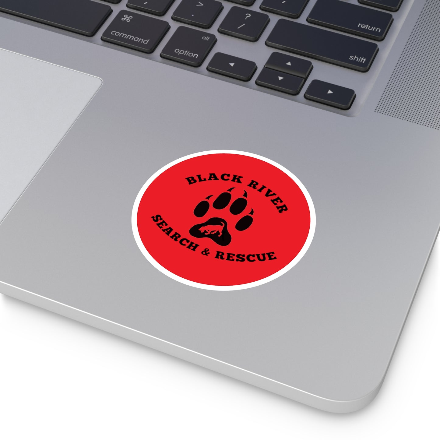 BRSAR Logo Round Stickers, Indoor\Outdoor, Multiple sizes, Red