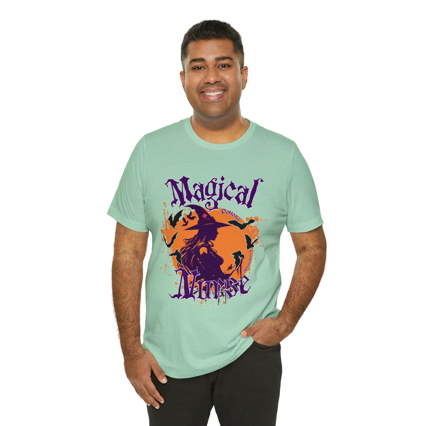 Magical Nurse Halloween short sleeved shirt