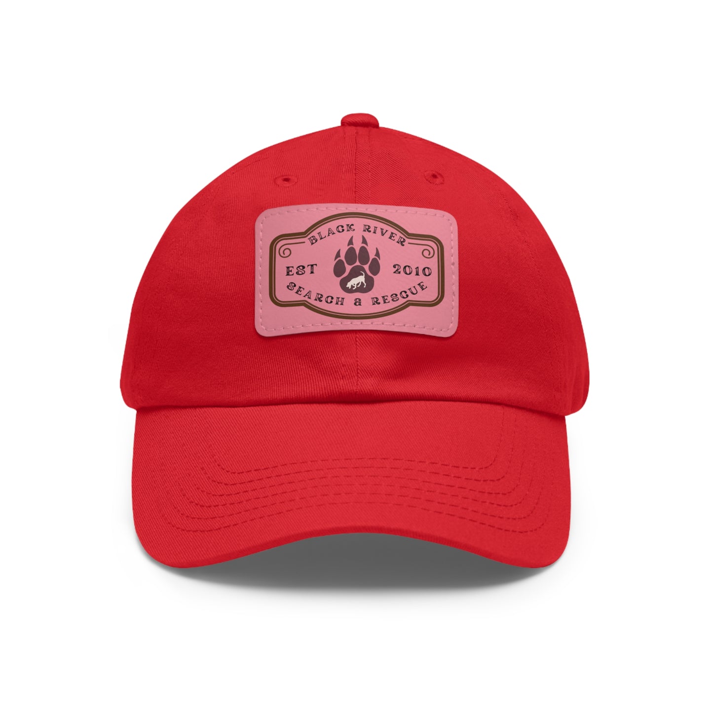 Black River Search & Rescue Logo Unisex Hat with Leather Patch (Rectangle), Multiple colors