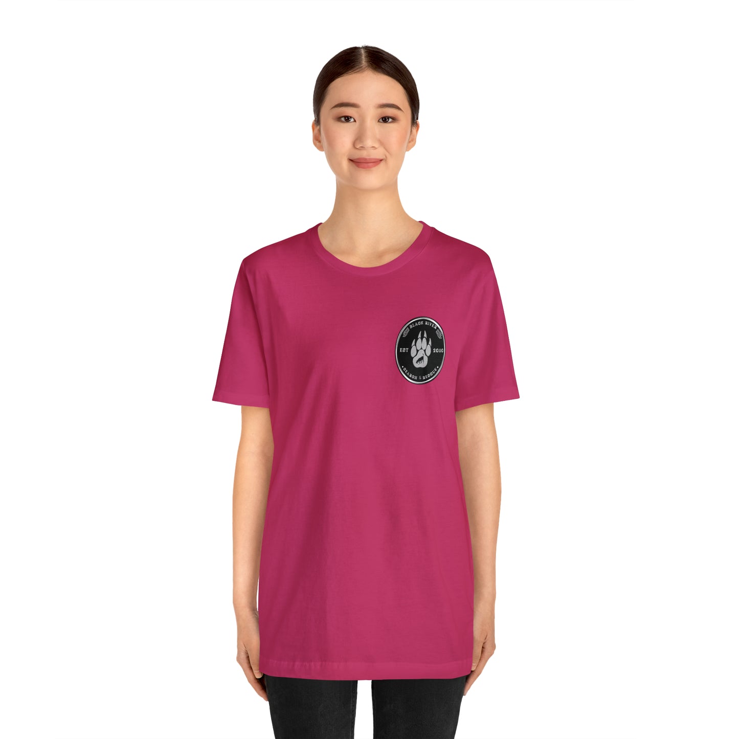 Black River logo black Short Sleeve Tee