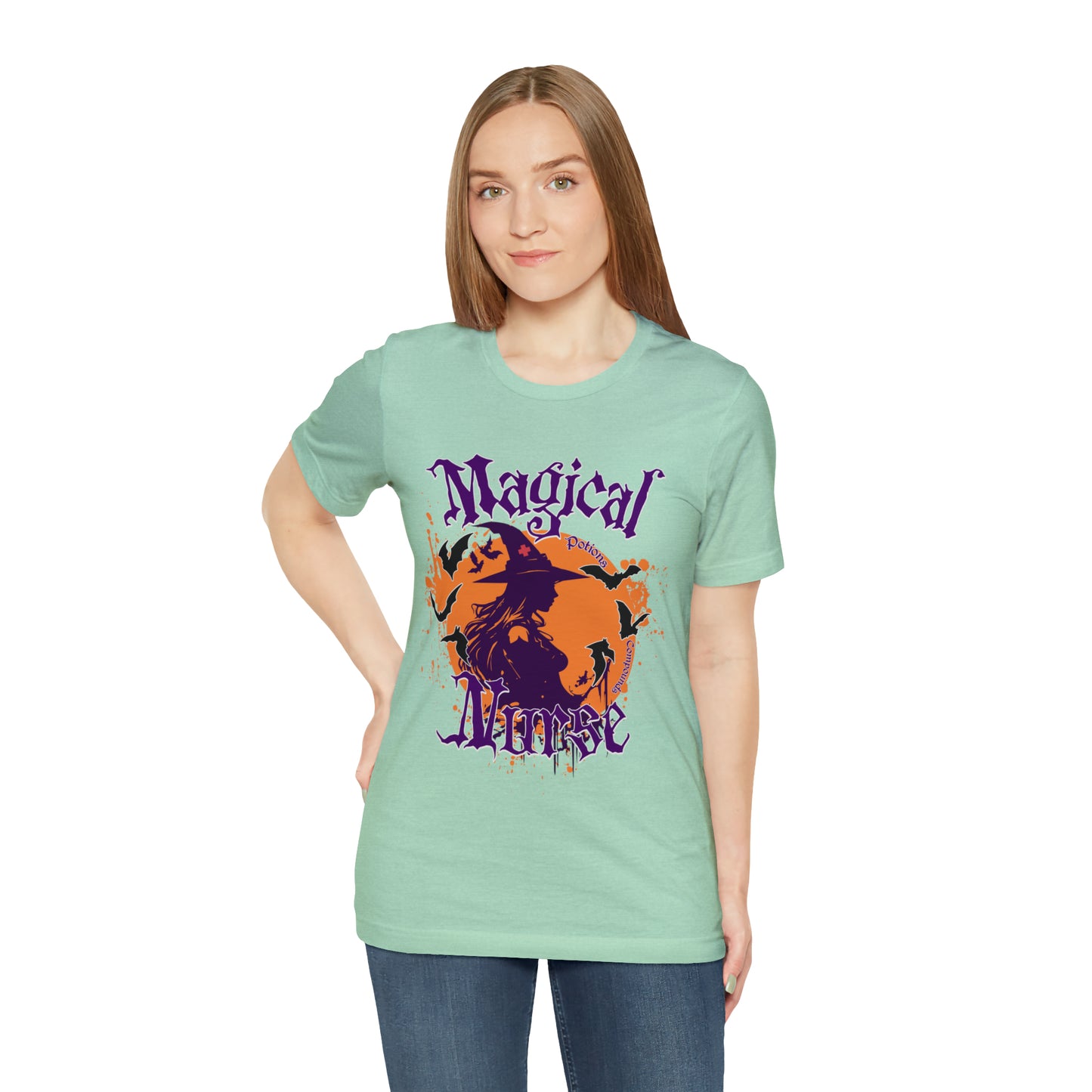 Magical Nurse Halloween short sleeved shirt