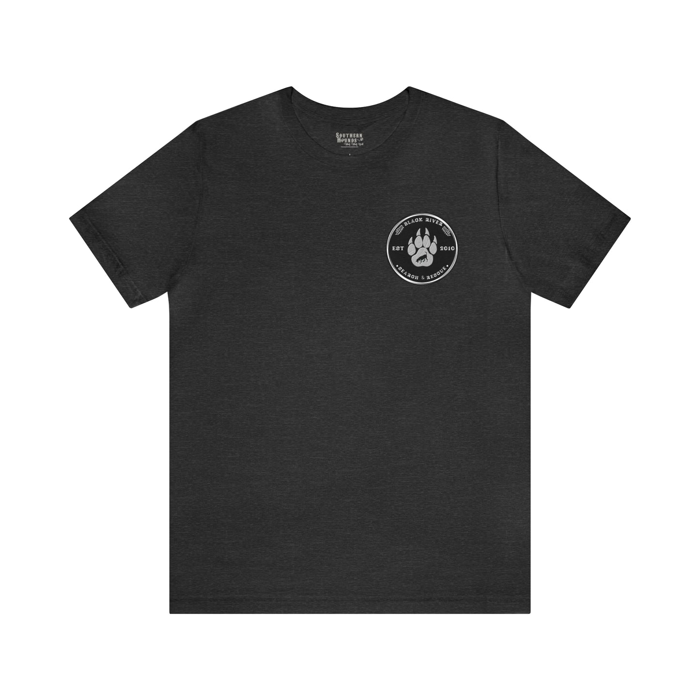 Black River logo black Short Sleeve Tee