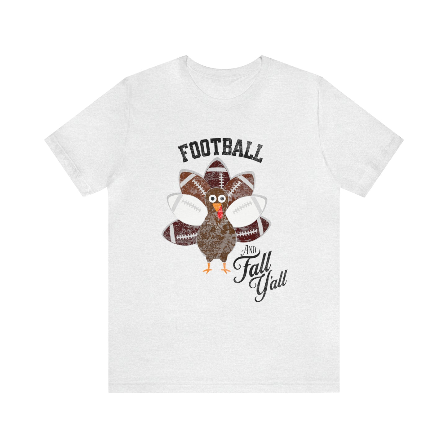 Vintage Dark Red and White Football and Fall Short Sleeve Tee, Football and turkey shirt, Texas A&M