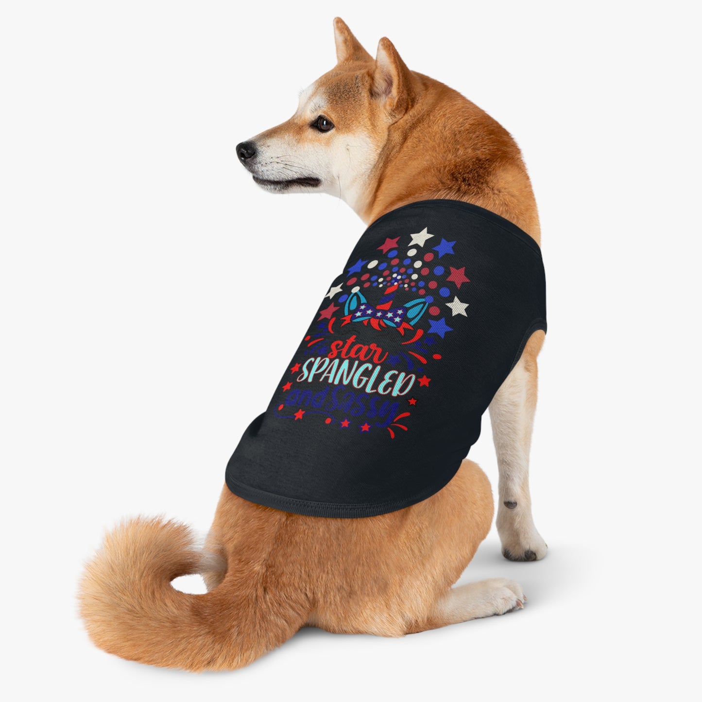 Patriotic Pet Shirt 4th of July Star Spangled and Sassy