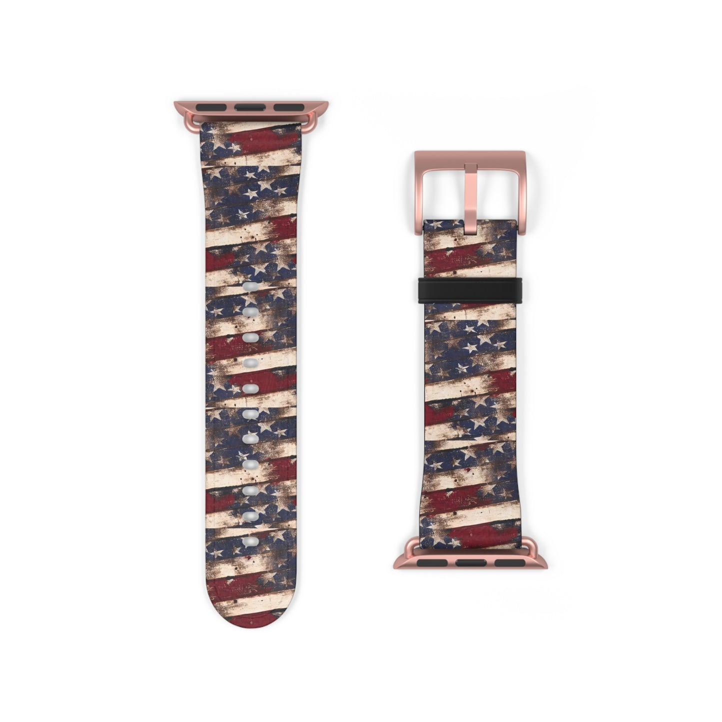 Distressed American Flag Apple Watch Band