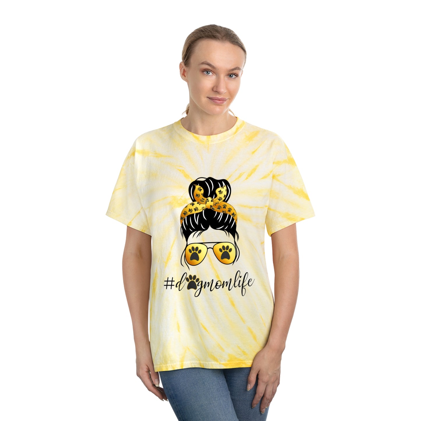 Dog Mom Life Tie-Dye Tee, Cyclone