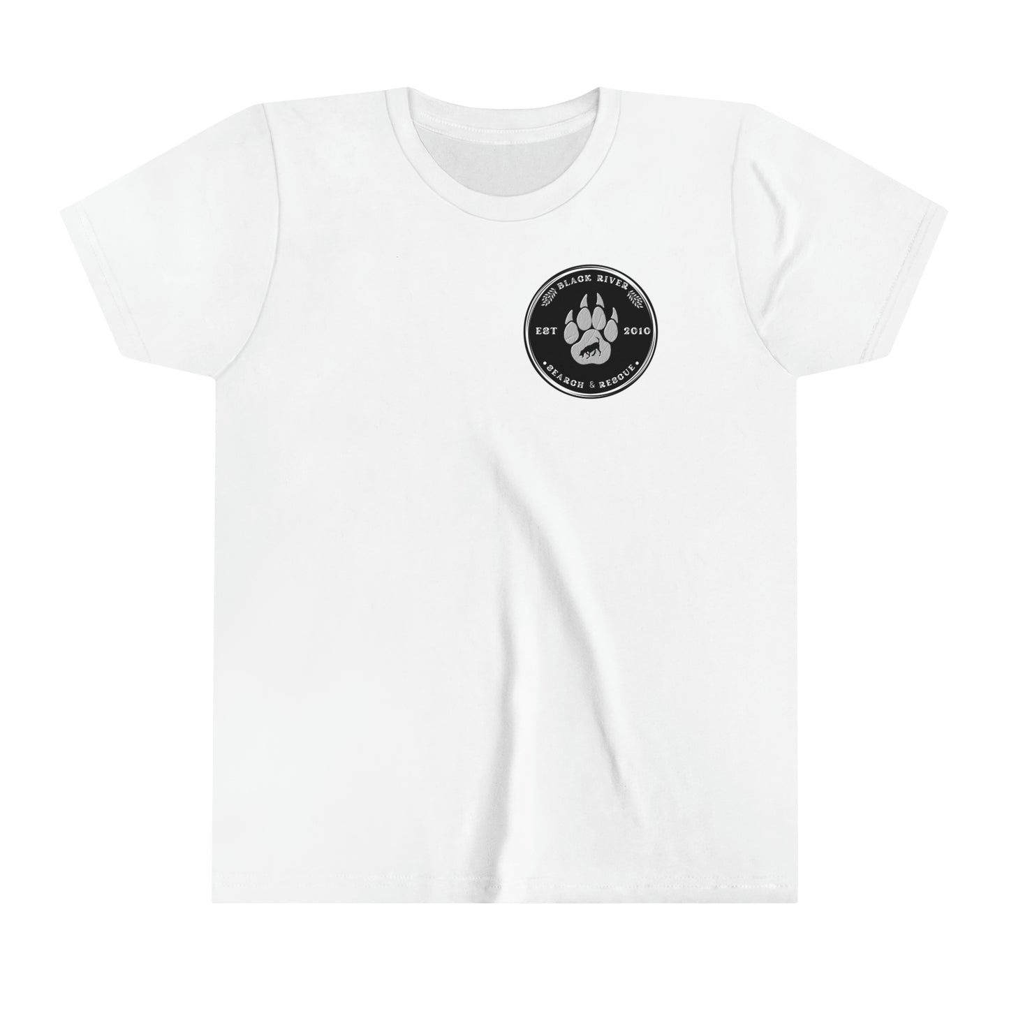 Black River Search & Rescue Black Logo Youth Short Sleeve Tee