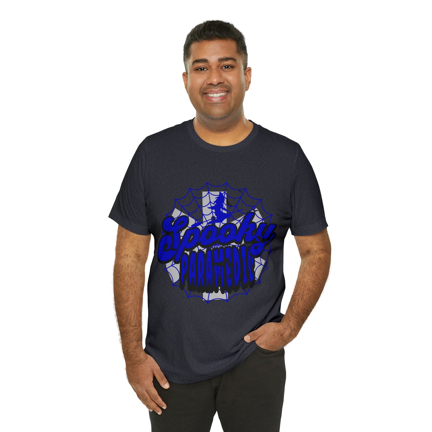 Fun Halloween Paramedic Shirt, Halloween shirt, Blue Spooky Paramedic shirt, Paramedic gift