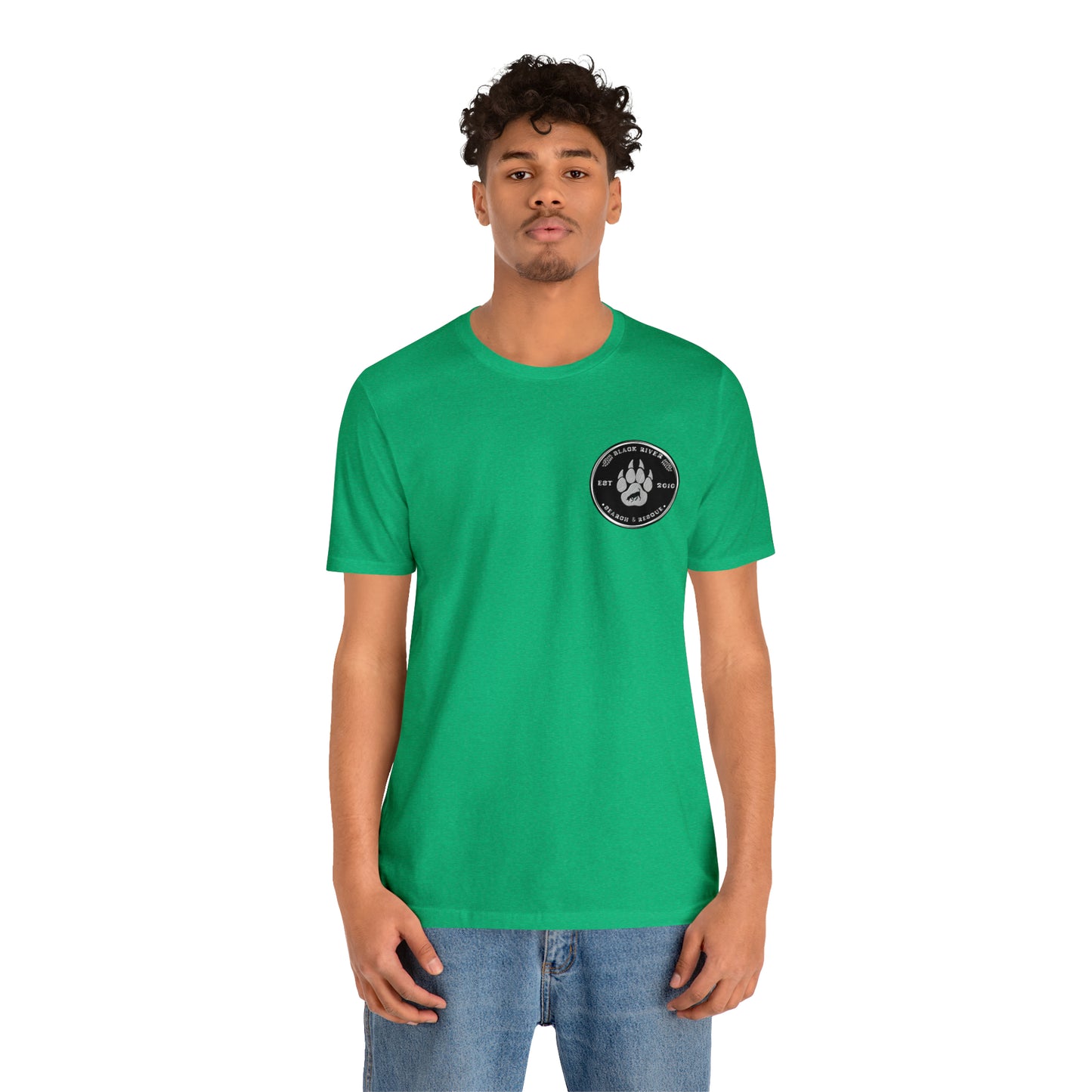 Black River logo black Short Sleeve Tee