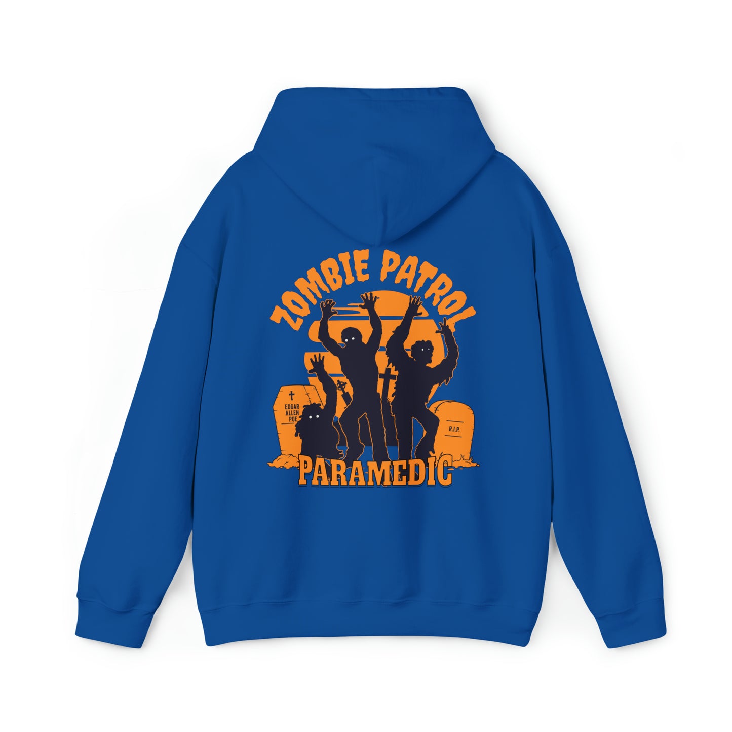 Zombie Patrol Paramedic Halloween Hooded Sweatshirt