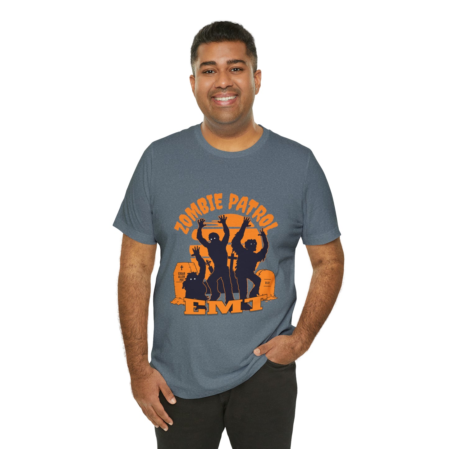 Halloween Zombie Patrol EMT Short Sleeve Tee