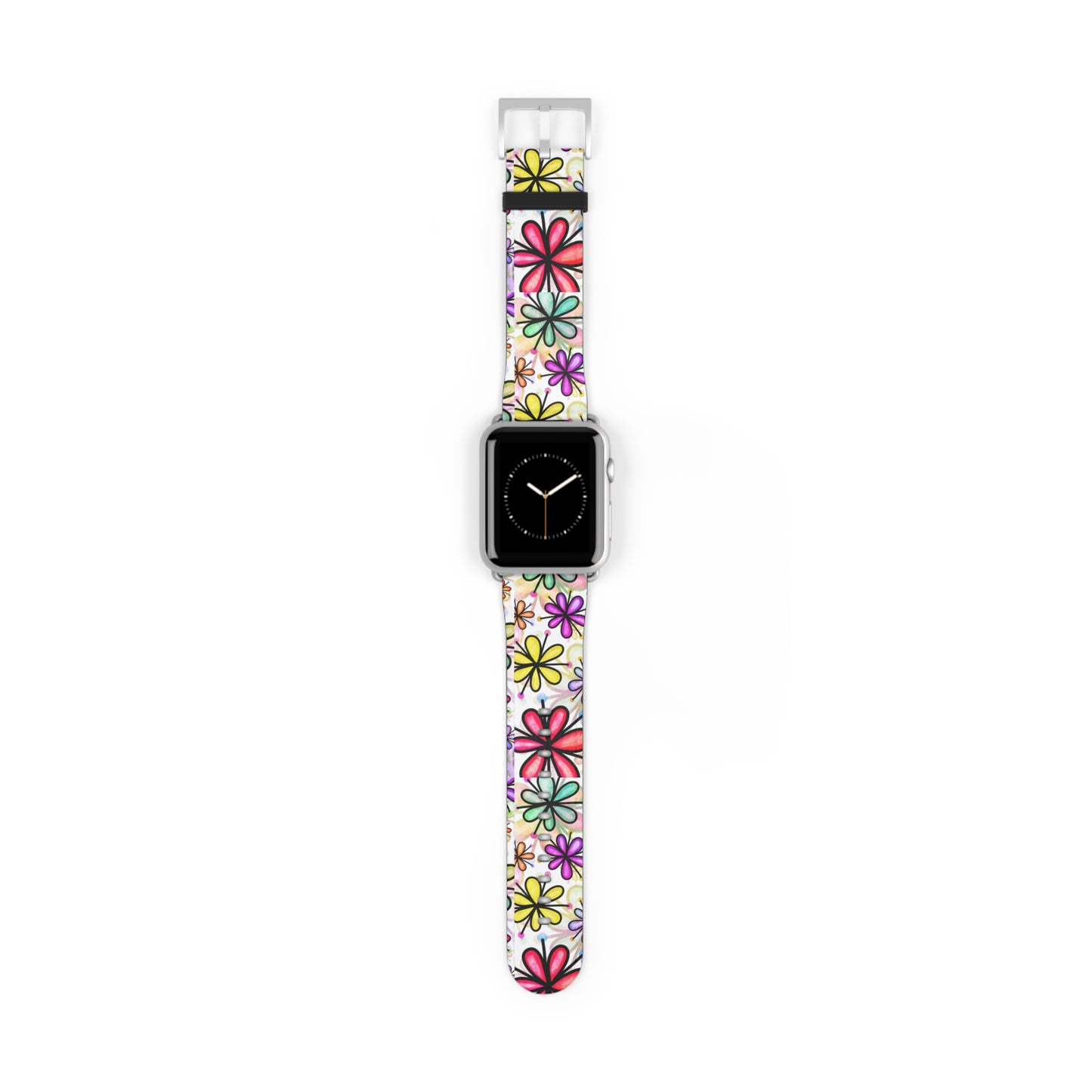 Retro flower multicolor Apple Watch Band floral