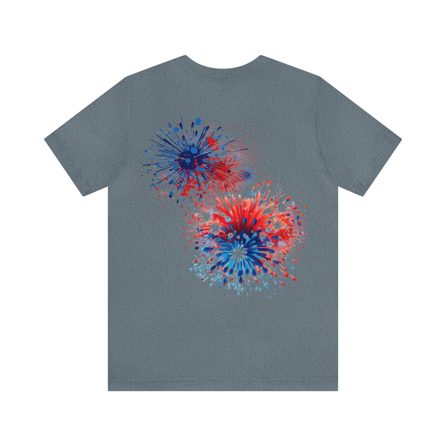 Freedom Smiley Face Flag Unisex Jersey Short Sleeve Tee Patriotic American Flag