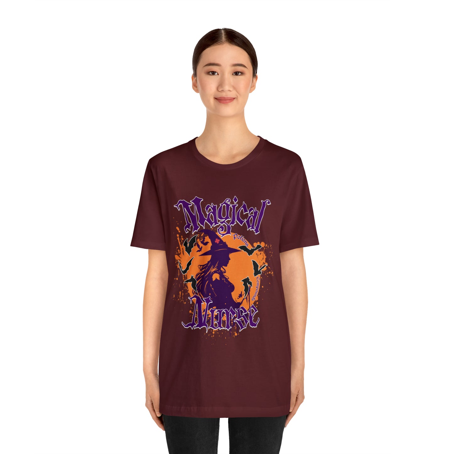 Magical Nurse Halloween short sleeved shirt