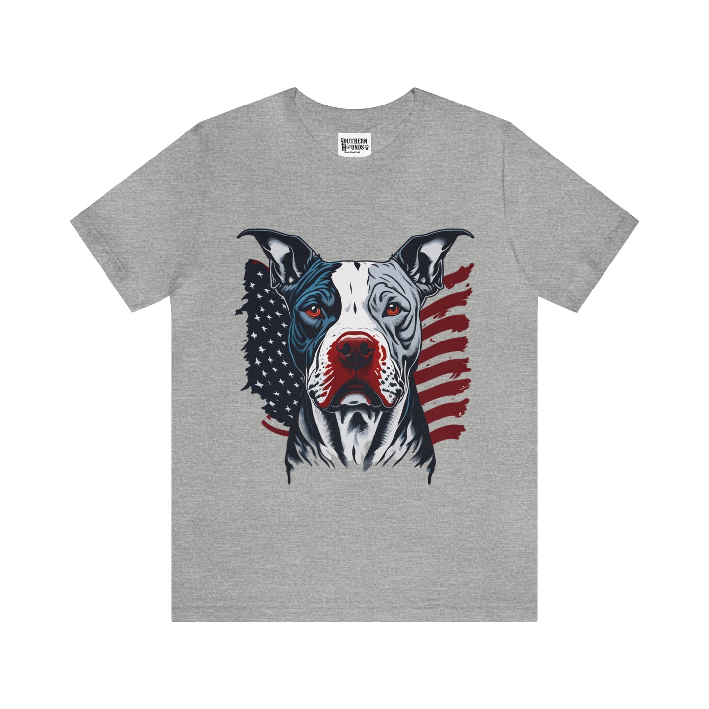Pit bull 4th of July Unisex Jersey Short Sleeve Tee Patriotic
