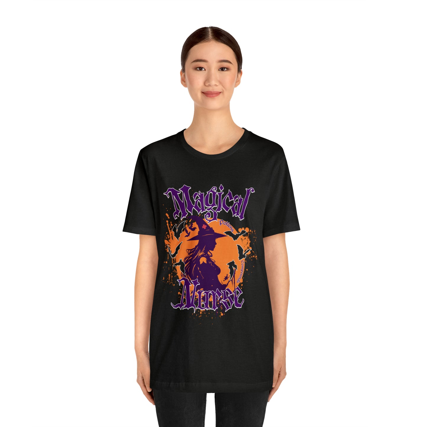 Magical Nurse Halloween short sleeved shirt