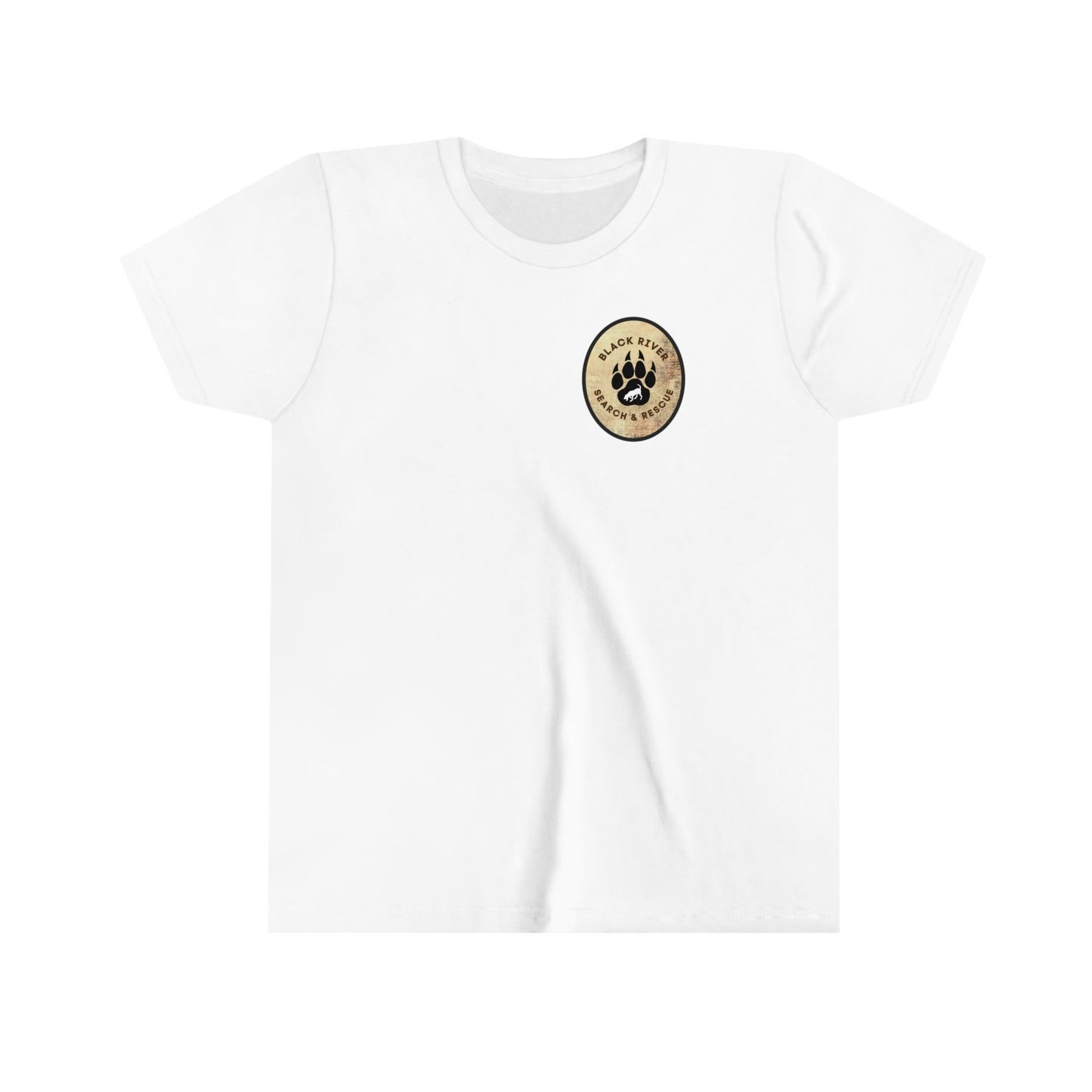 Black River Search & Rescue Logo Youth Short Sleeve Tee