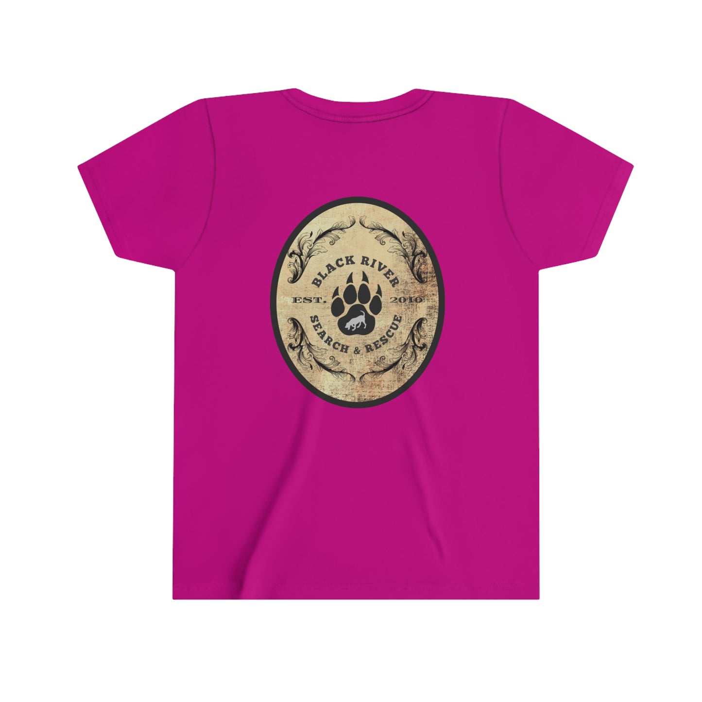 Black River Search & Rescue Logo Youth Short Sleeve Tee