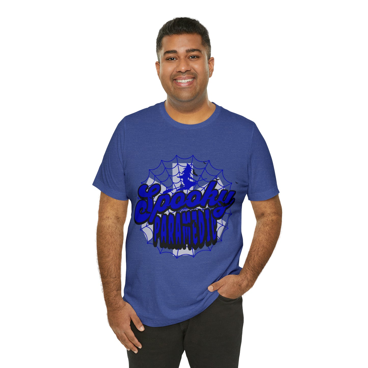 Fun Halloween Paramedic Shirt, Halloween shirt, Blue Spooky Paramedic shirt, Paramedic gift