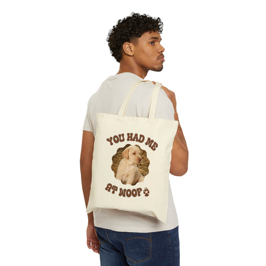 Yellow Labrador Cotton Canvas Tote Bag Yellow Lab