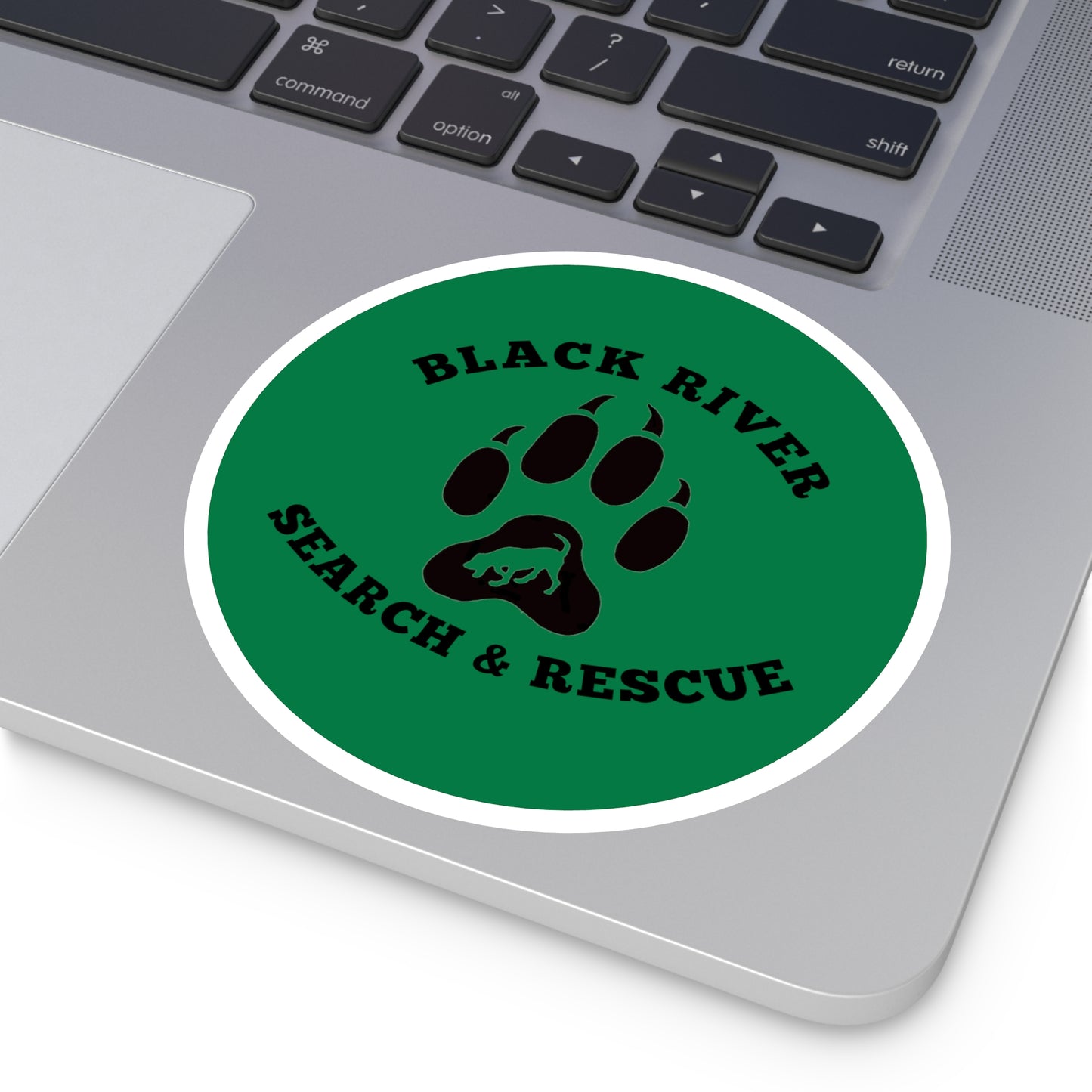 BRSAR Logo Round Stickers, Indoor\Outdoor, Multiple sizes, Dark Green