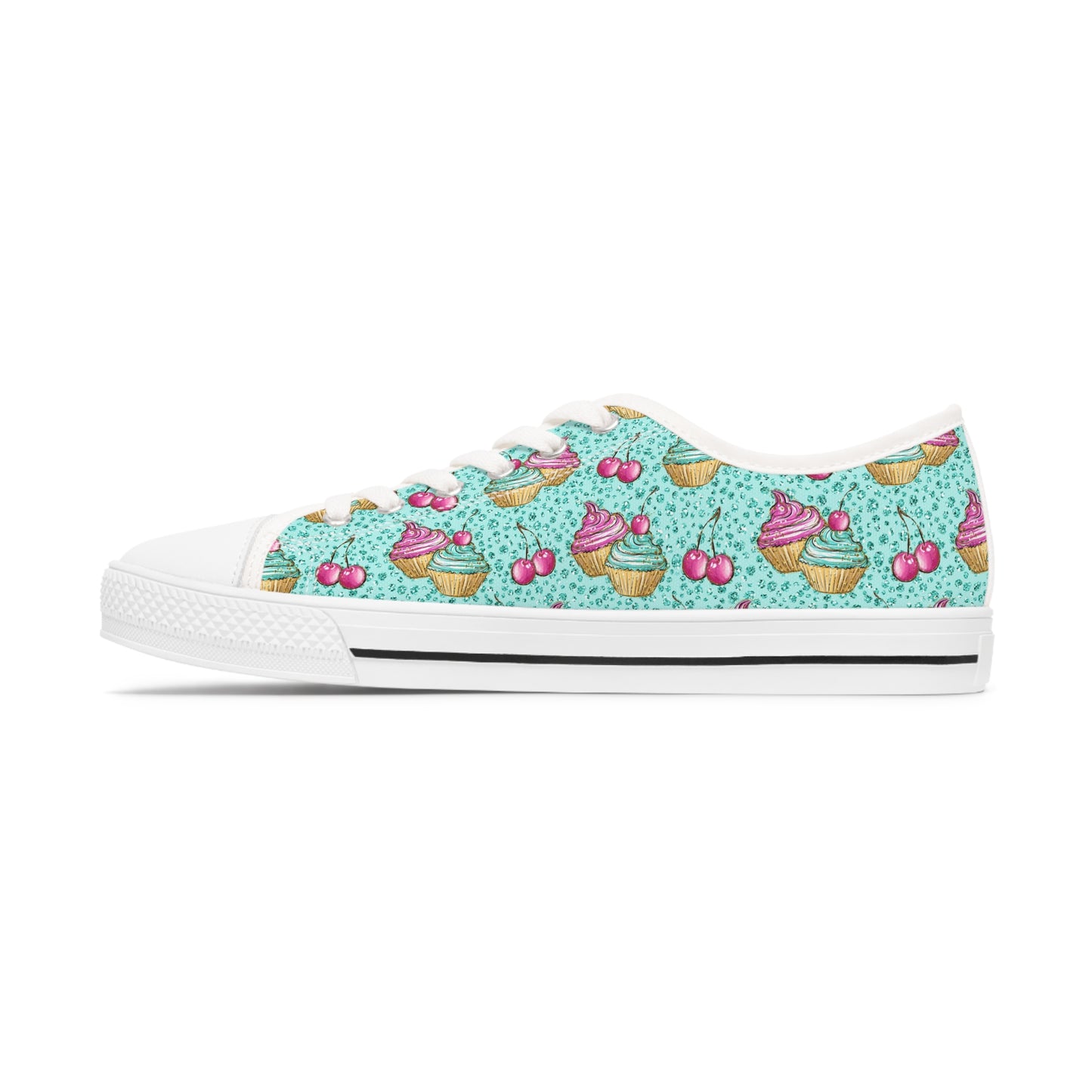 Cupcake Women's Low Top Sneakers Green Pick