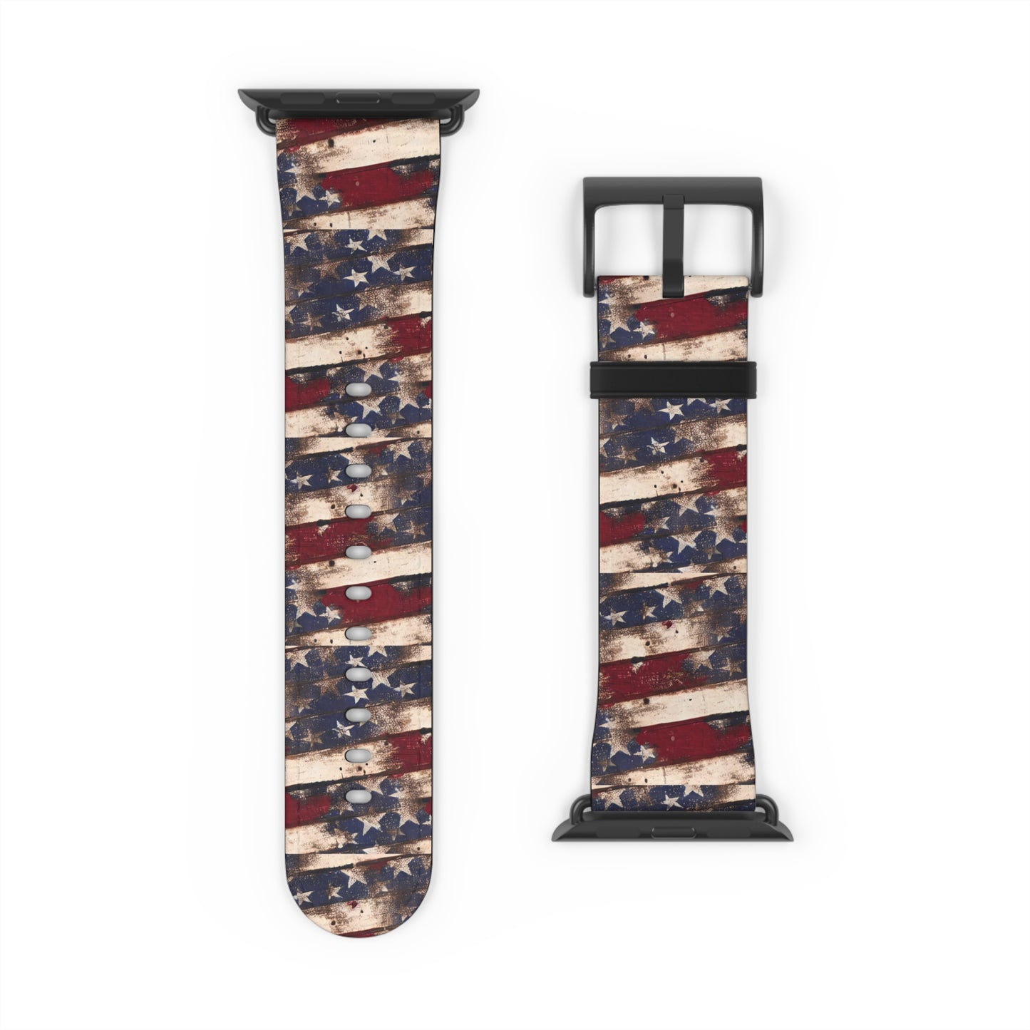 Distressed American Flag Apple Watch Band