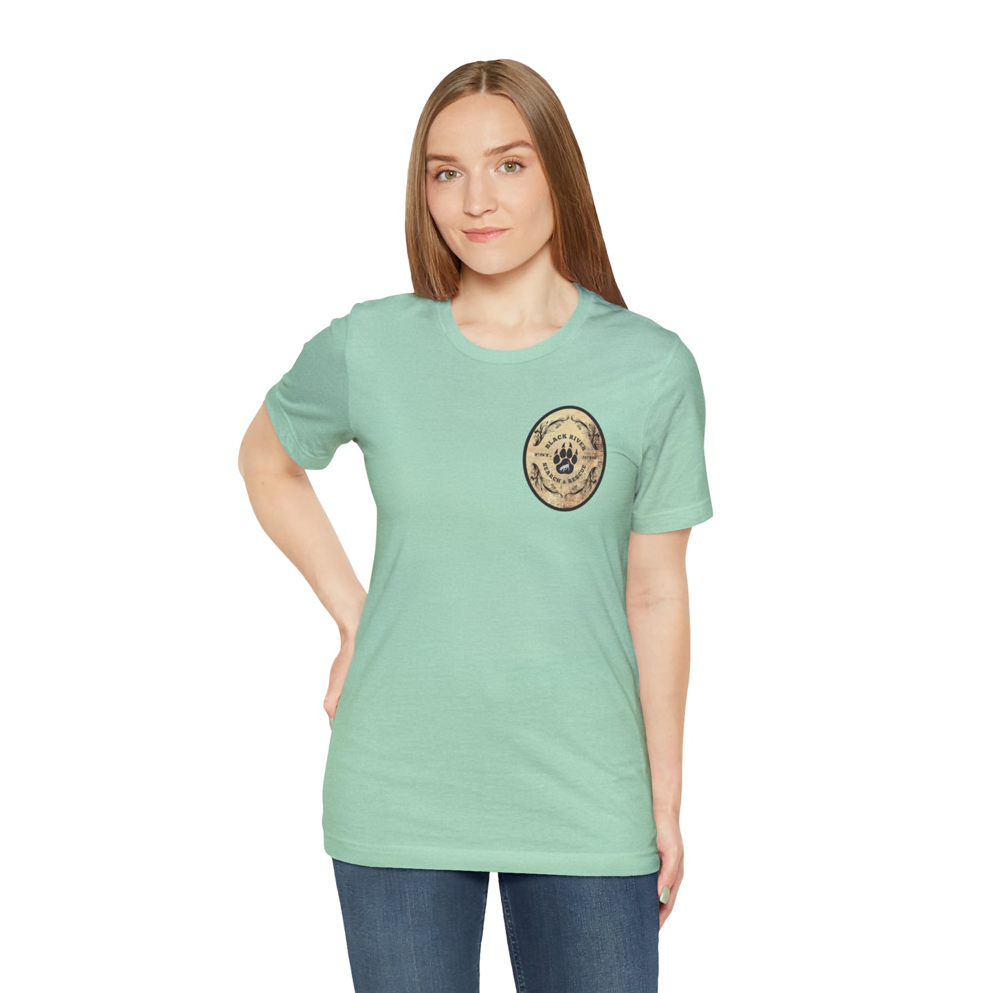 Black River Search & Rescue Logo Unisex Jersey Short Sleeve Tee