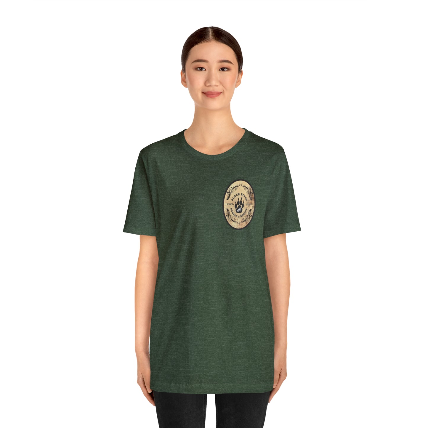 Black River Search & Rescue Logo Unisex Jersey Short Sleeve Tee