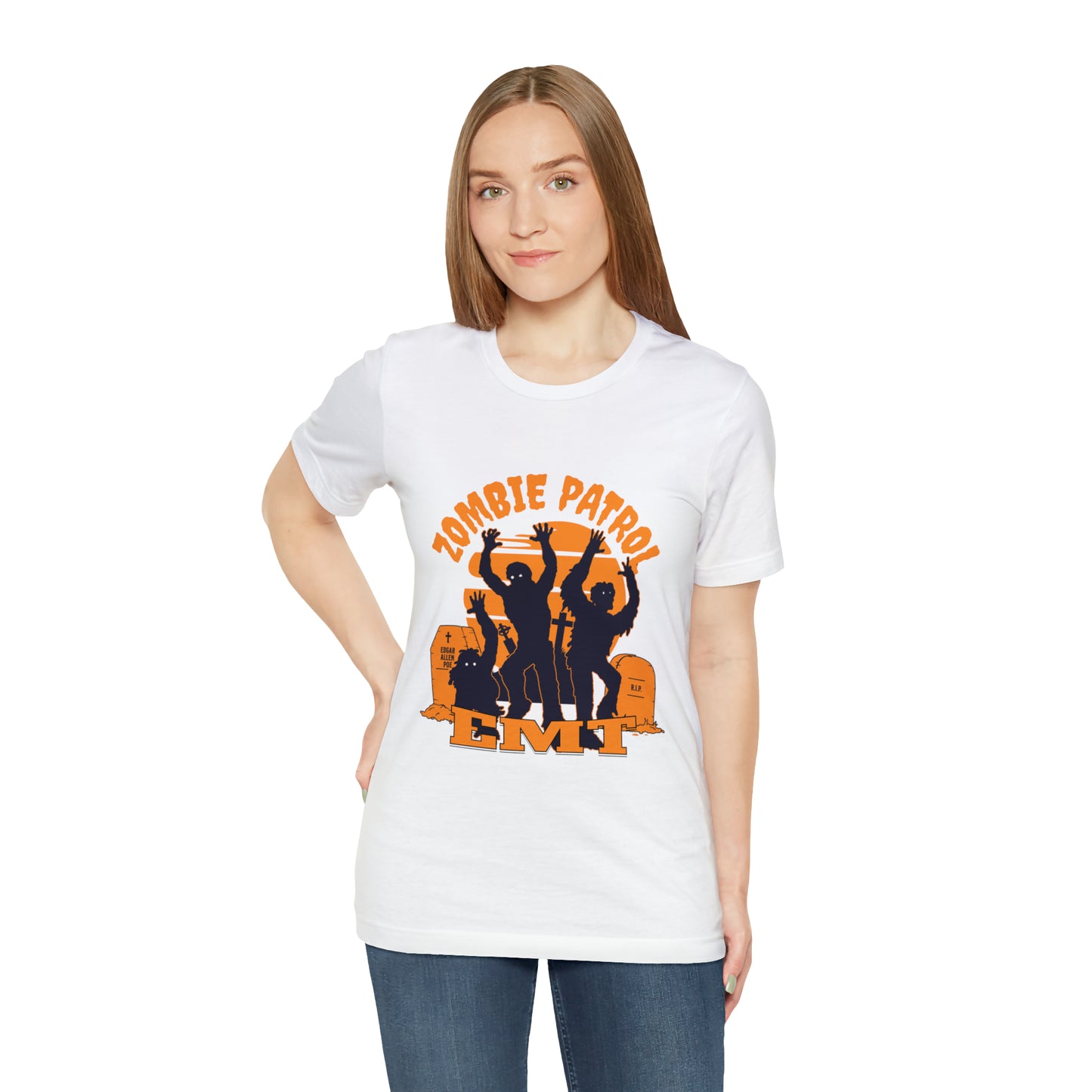 Halloween Zombie Patrol EMT Short Sleeve Tee