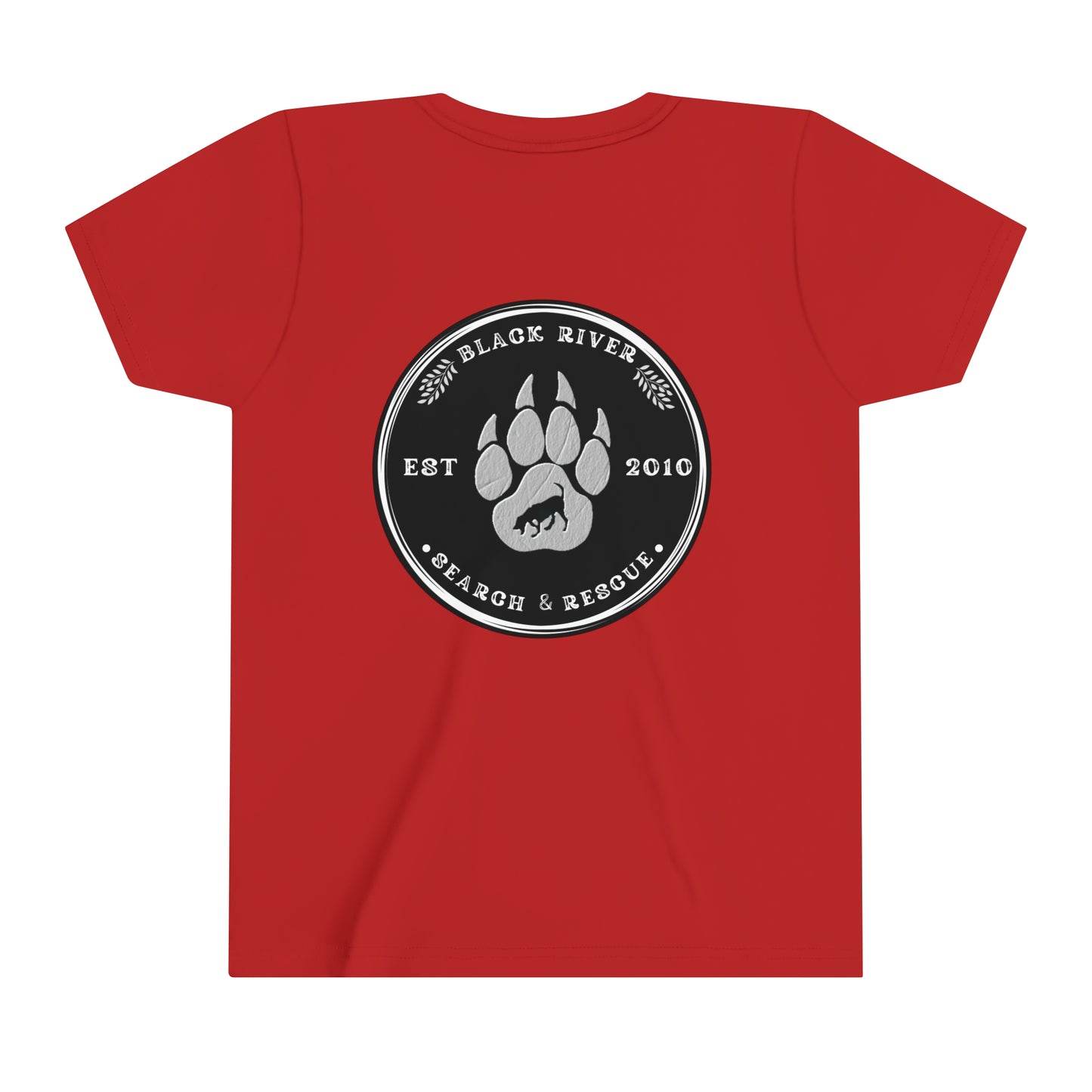 Black River Search & Rescue Black Logo Youth Short Sleeve Tee