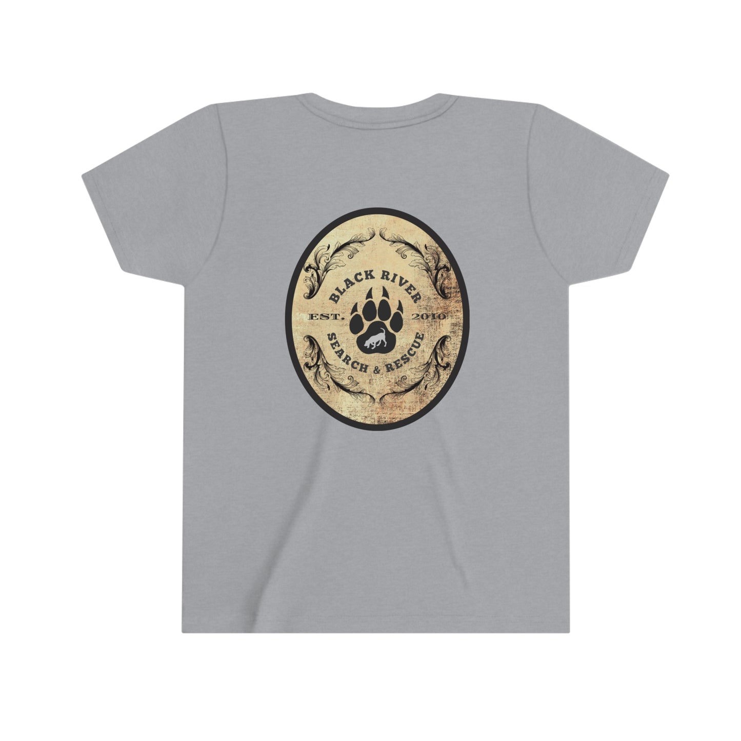 Black River Search & Rescue Logo Youth Short Sleeve Tee