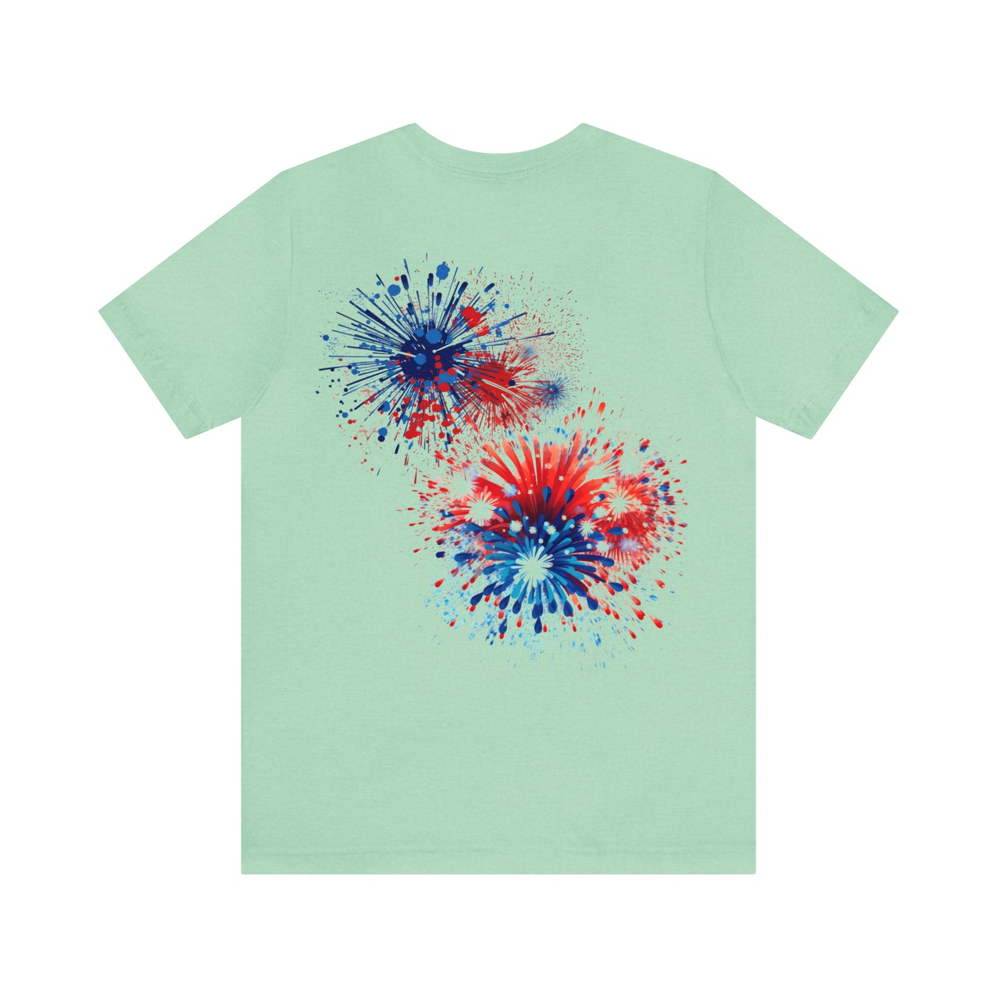 Freedom Smiley Face Flag Unisex Jersey Short Sleeve Tee Patriotic American Flag