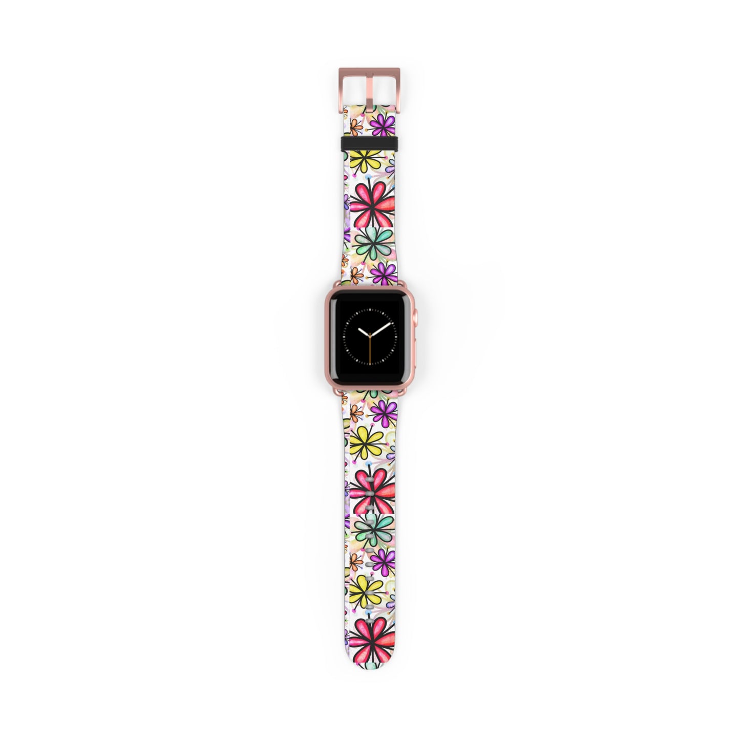 Retro flower multicolor Apple Watch Band floral