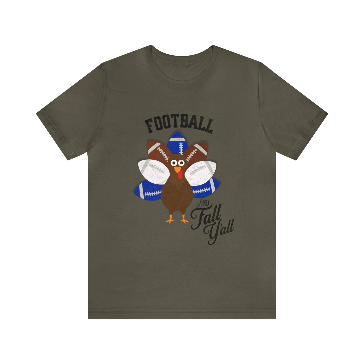 Vintage Blue and White Football Short Sleeve Tee, Football and turkey shirt, Kentucky